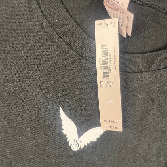 Victoria's Secret Women's Small Black 100% Cotton Fashion Show '24 SS T-Shirt - Picture 5 of 10